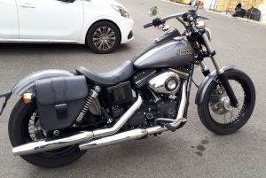 Sacoche Myleatherbikes Harley Dyna Street Bob_38